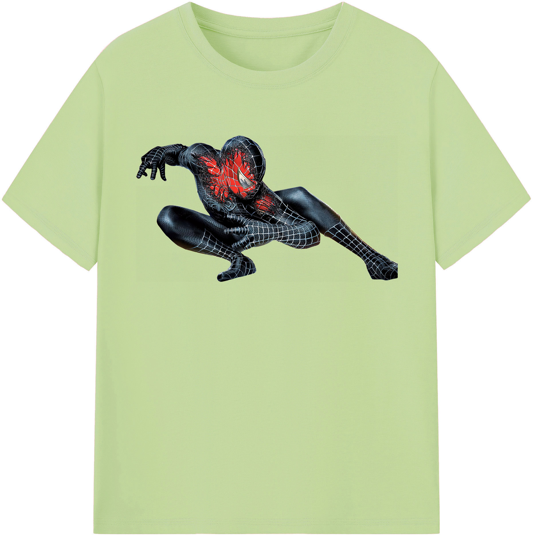 （画像用） Spider Man スパイダーマン 綿100％半袖Tシャツ（フロントプリント）